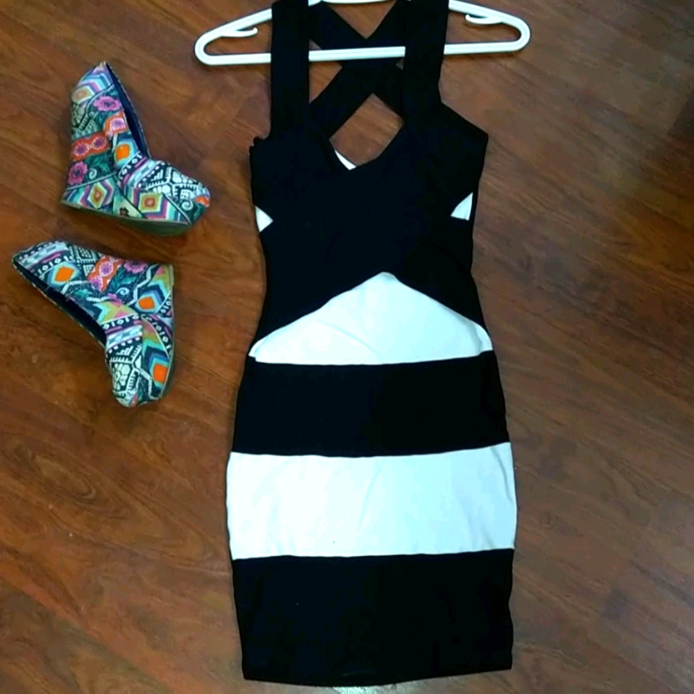 Beautiful striped fitted dress